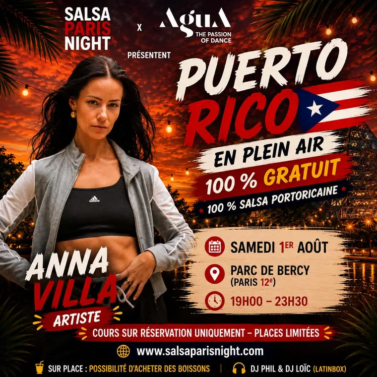 Anna Villa — Artiste, soirée Puerto Rico au Parc de Bercy le 1er août 2026