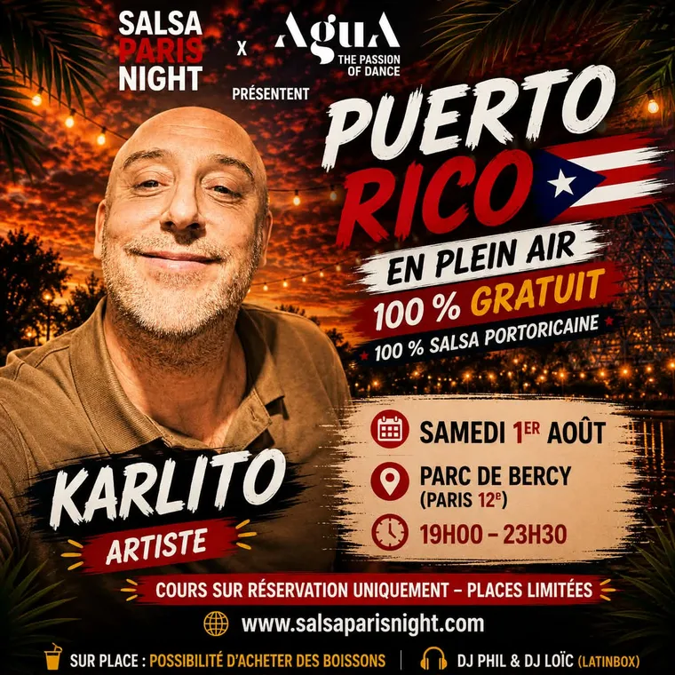 Karlito — Artiste, soirée Puerto Rico au Parc de Bercy le 1er août 2026
