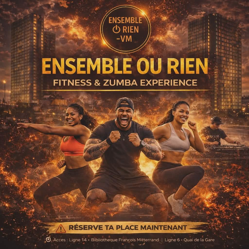 Zumba Fitness Experience Paris 13 Esplanade BNF Bootcamp plein air