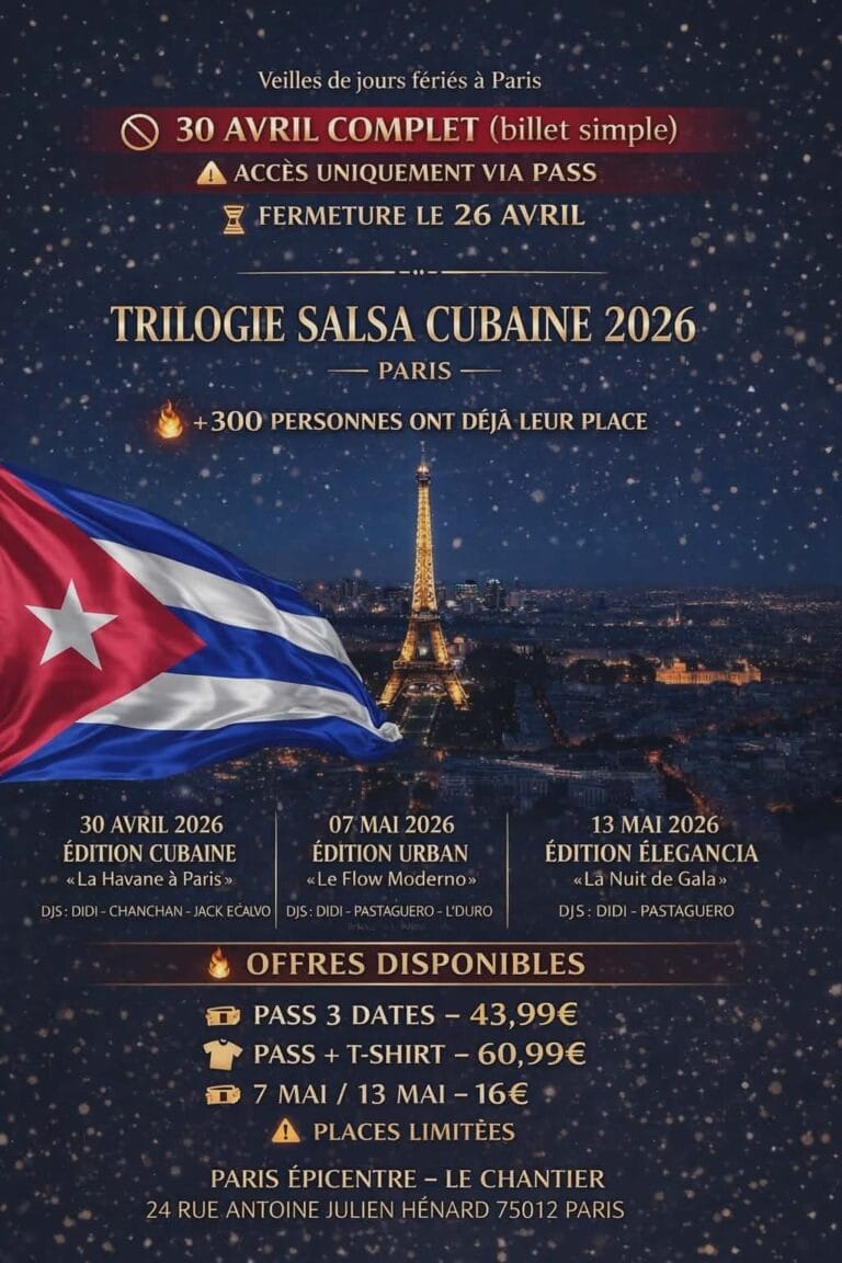 Trilogie Salsa Cubaine Paris 2026
